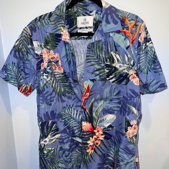 Tropical Print Button up - Picture 1 of 5